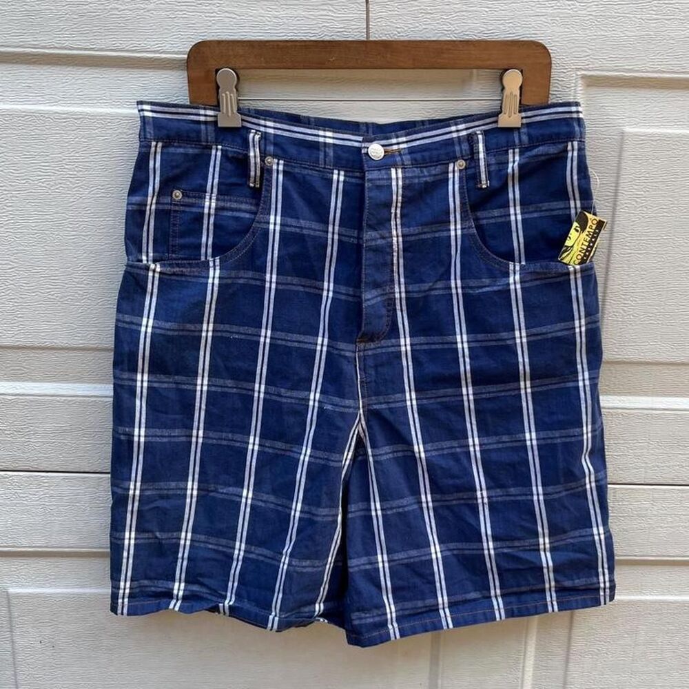 Contempo-casuals Women's Blue and White Shorts